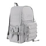 KOKUYO 大学生用ノートパソコンバックパック 大学生向け 中学生向け ティーンガールズ ブックバッグ フロント装飾ストラップ&チェストストラップ付き 旅行デイパック 大学 中高校 ブックバッグ (グレー)