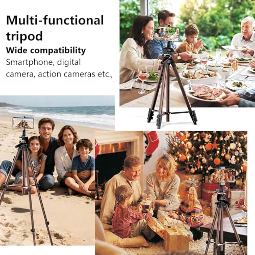 71 Inch Lightweight Camera & Phone Tripod with Wireless Remote (Rose Gold) - image 2