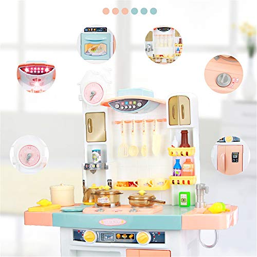 HO-TBO Küche Spielzeugsets, Delights Spielküche, Kinder Küche Spielset, Küche Spielzeug mit realistischen Lichter Kinder… – Bild 5