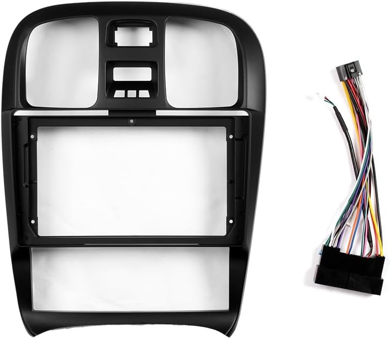 9" Car Stereo Navigation FM Radio Mounting Frame Bracket with Wiring Harness Compatible with Hyundai Sonata 2004 2005 2006 2007 2008