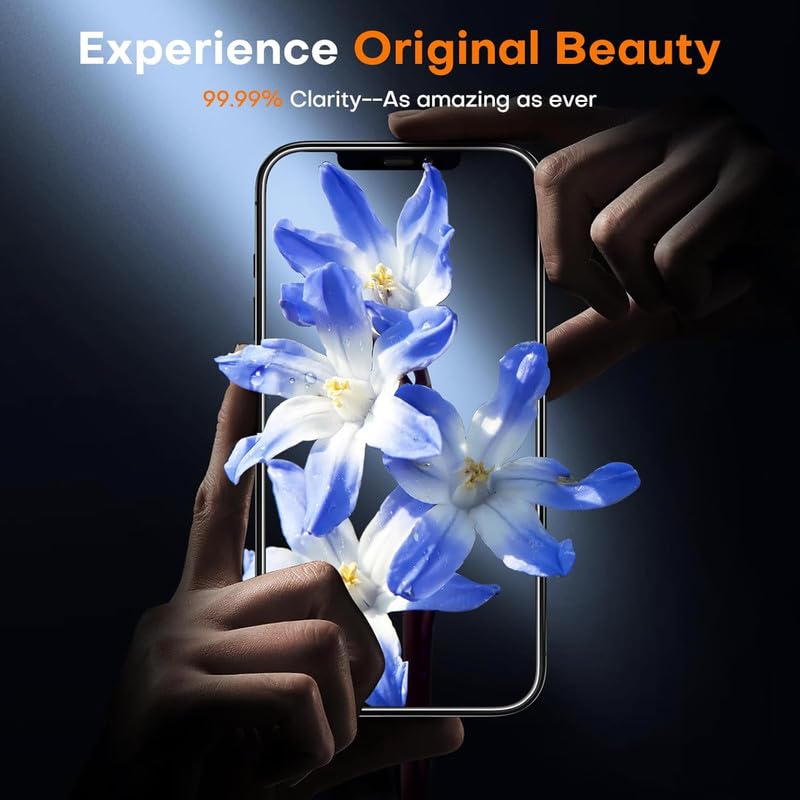 Image of OHAYO Military Strength Tempered Glass Screen Protector Compatible with iPhone 12 Mini | 9H+ Hardness, Strong Protection, Full Screen Edge-to-Edge Cover, Scratch Resistant, Bubble-Free Install, Ultra HD Clarity