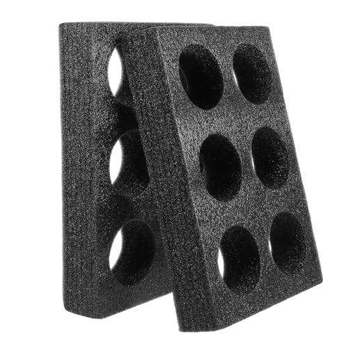 BESTOMZ Portavasos de Soporte Negro para Bebidas y Tazas de Leche para 6 Tazas, Derrames y Mantiene, Adecuado para Uso al Aire Libre