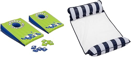 Airhead Juego de Cornhole inflable para piscina y hamaca Monterey Aqua 4 en 1