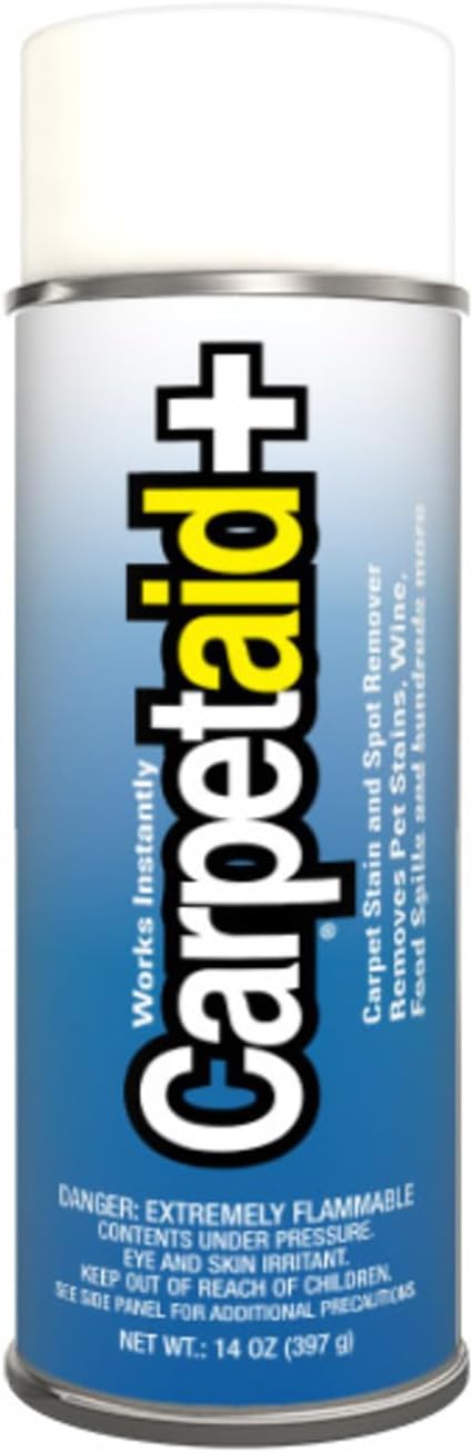 Carpet Aid Spot and Stain Remover, pH Balanced Cleaner for Carpets, Rugs, and Upholstery – Removes Oil, Grease, Ink, Coffee, Pet Urine, and Lipstick