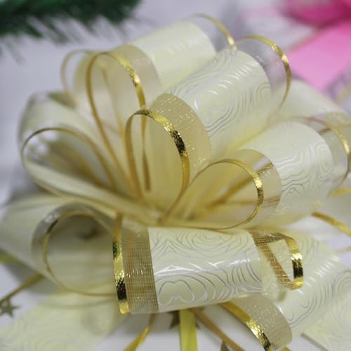 Miniatura 10 de 6 lazos grandes, lazo de regalo blanco, serie de patrones de 6 pulgadas, lazo para envolver regalos de cumpleaños, Navidad, día de San Valentín