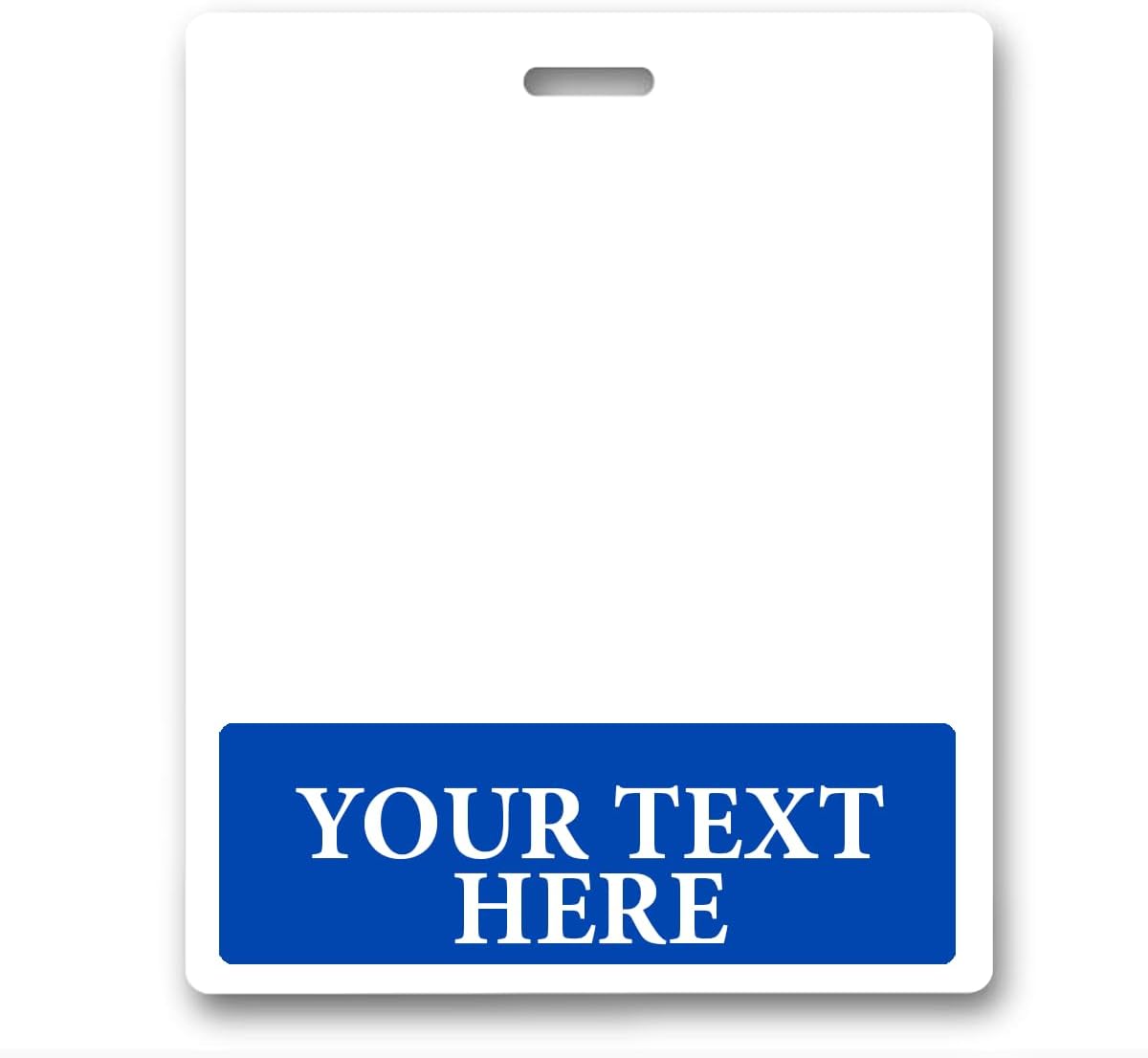 Bulk 20 Pack - Oversized Custom Badge Buddy Horizontal - Extra Large Badge Buddies Role I’D Backer Card For Nurses - 3 3/8 X 4 1/8 - Wear with Existing I’D Holder - USA Printed by Specialist ID (Blue)