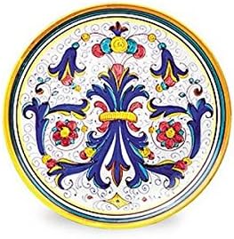 Arte D'Italia Imports Ricco Deruta Hand Painted Dinner and Decorator Plate From Italy