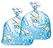 Jumbo Plastic Blue Polka Dot Boy Baby Shower Gift Bags (2)