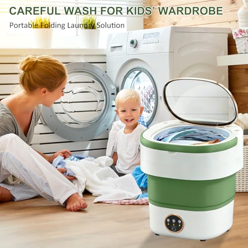 image for WLZRNZO Portable Washing Machine 20L —Small Foldable Washer with Spi