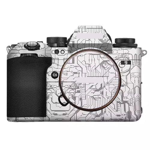 A9 III 傷防止カメラステッカー コートラップ 保護フィルム ボディプロテクター スキンカバー に適合する Sony Alpha 9 III ILCE-9M3 α9III A9M3用 (サーキットホワイト)
