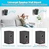 Tilt & Swivel Adjustable Speaker Wall Mounts & Bookshelf Speaker Wall Mount for Samsung, Sony, LG, Vizio KRK, Klipsch, Polk and More Speakers Mounting Bracket with/without Mounting Holes Hold 30 Lbs #1
