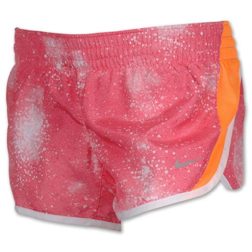 Nike Girls' Galaxy Dust Graphic Dash Running Shorts - Size: Xl, Dynamic Pink/white