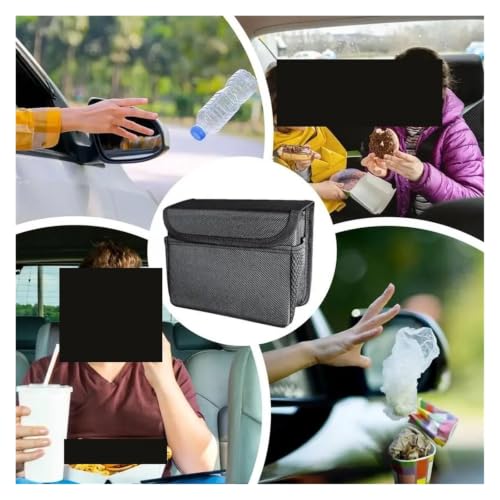 Basurero para coche hermético que evita derrames de líquidos y malos olores en el asiento 4