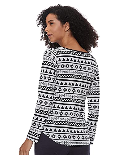 Image of A.T.U.N. (ALL THINGS UBER NICE) Womens Printed Cotton Long Sleeve Regular T-Shirt (Pack of 3)