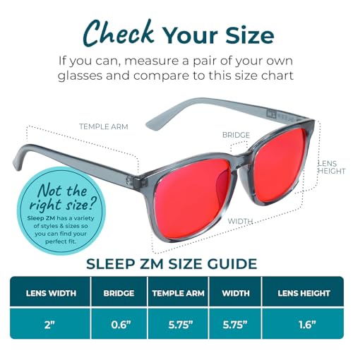 Image of Sleep ZM Blue Light Blocking & Light Sensitivity Glasses - 14 Lens Types for Comfort, Relaxation, Sleep & Relief