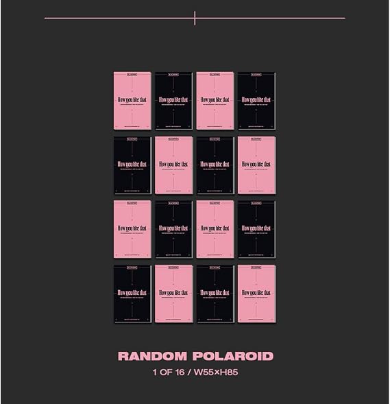 Blackpink Pre-Released Single Album How you Like That (Incl Pre-order Poster and Random Transparent Photocards Set) (Pre-order Poster (Folded))