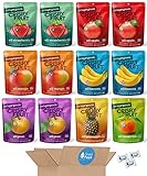 Crispy Green Freeze Dried Fruit Crisps Snack Peak Variety Gift Box – Apple, Asian Pear, Banana, Mango, Tangerine, Pineapple and Strawberry