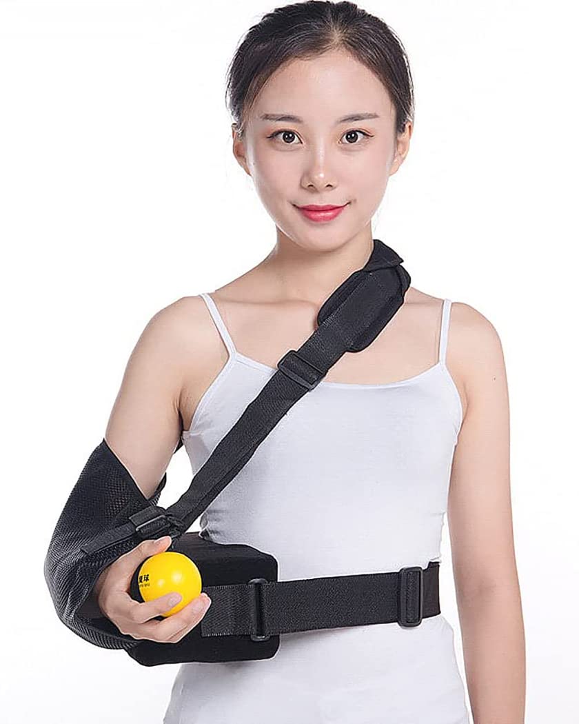 Almohada de abducción de hombro transpirable, soporte fijo para articulación del hombro, fractura de húmero, cabestrillo para brazo, protector de soporte para lesiones en el hombro, izquierd