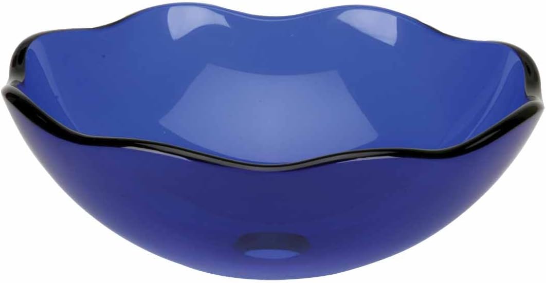 Blue Lotus Glass Vessel Sink