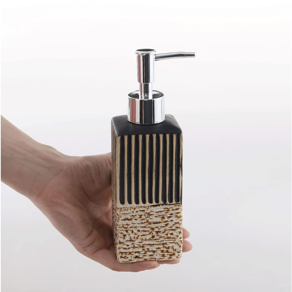 Keramik Seifenspender Kreativer Lotionspender mit Pumpe Duschspender Waschmittel Shampoo Duschgel Ätherisches Pumpflasche