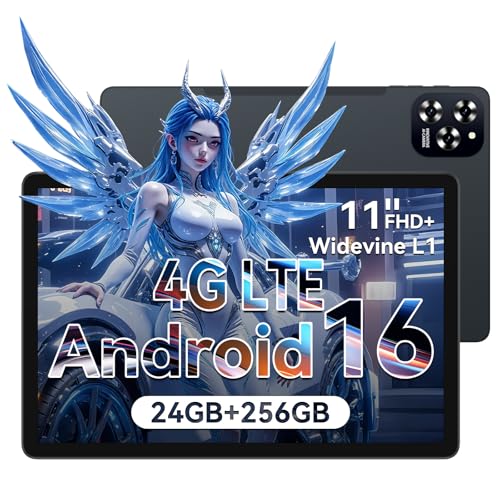 KINGRID Tablet 11 Pollici in Offerta, 24 GB+256 GB(4 TB TF), Android 16