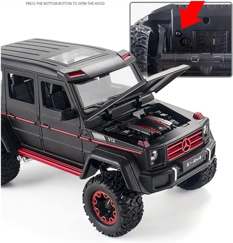 Image of Exclusive Alloy Metal Car 1:24 AMG G500 Diecast Metal Pullback Toy car with Openable Doors, Light Music Boys Gifts Toys for Kids [Green-Color As Per Stock]