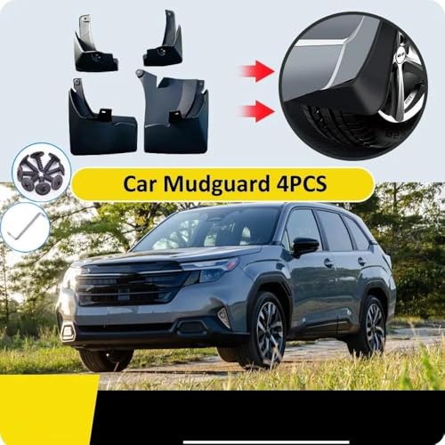 4 Bavettes de protection de pneus robustes et garde-boue rigides Subaru Forester