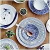 Royal Doulton Pacific Mixed Patterns Tapas Plates Set of 6, Blue/White, 6.3
