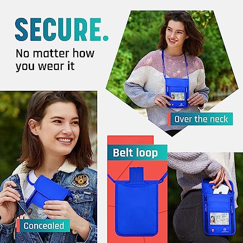 Image of Neck Wallet, Travel Pouch For Passport Holder And Documents, Travel Neck Wallet For Traveling Women.