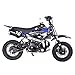 X-PRO 110cc Dirt Bike Pit Bike Youth Dirt Pit Bike 110 Dirt Pitbike,Blue