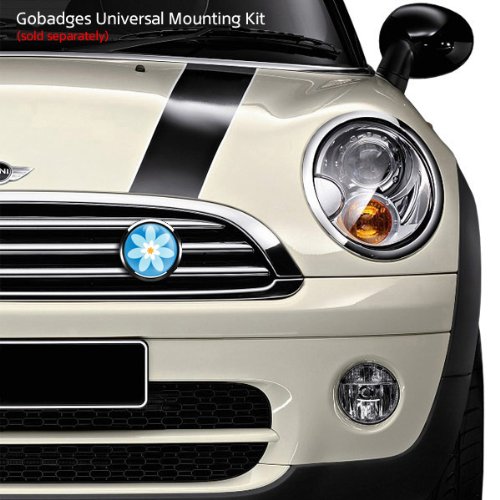 Gobadges Flower 05-3" Magnetic Grill Badge/Uv Stable & Weather-Proof/Works Grill Badge Holder #TOP1