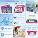 DMOAO Kinder Tablet 10 Zoll Android 15 mit 30GB RAM + 64GB ROM(2TB), 5G WLAN 6, Widevine L1, Elterliche Kontrolle, 8-Core, 6000 mAh, Kids Tablet mit Kinder Hülle EVA + 360° Drehbarer Ständer, Rosenrot