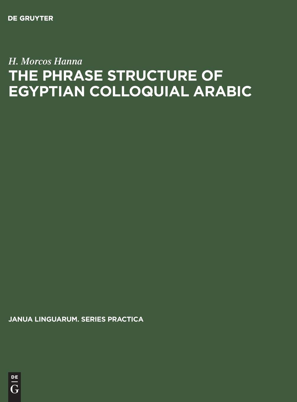 The Phrase Structure of Egyptian Colloquial Arabic