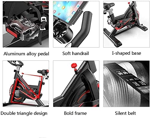 Image of Indoor Cycling Bike Stationary Exercise Bike for Home Gym Cardio Bike Fitness Training Bike with Comfortable Seat Cushion Indoor Weight Loss Sports Equipment
