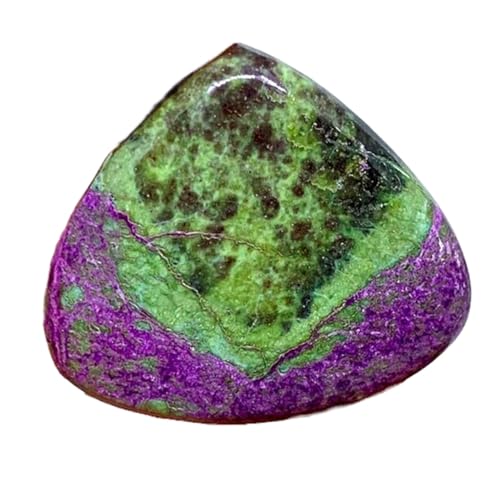 Cabochon stichtite naturel de qualité gemme, pierre taillée en goutte pour collier artisanal