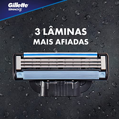 Carga para Aparelho de Barbear Gillette Mach3 4 unidades