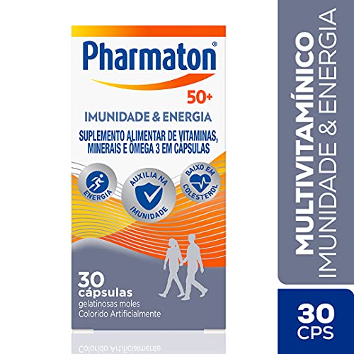 Polivitamínico Pharmaton 50+ Imunidade e Energia 30 cápsulas