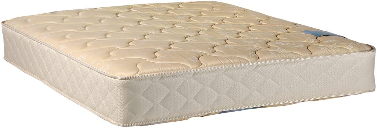 DS Solutions USA Chiro Two-Sided Gentle Firm Cali King Mattress Only with Mattress Cover Protector Beige - Orthopedic