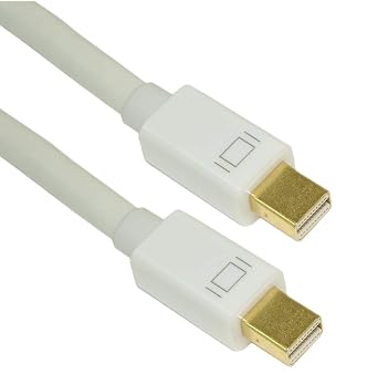 MyCableMart 3ft Mini DisplayPort v1.4/8K@30 Cable 30AWG Gold Plated White