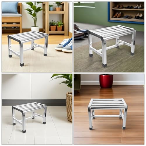 Tabouret acier inoxydable résistant rouille pour douche et extérieur - 4