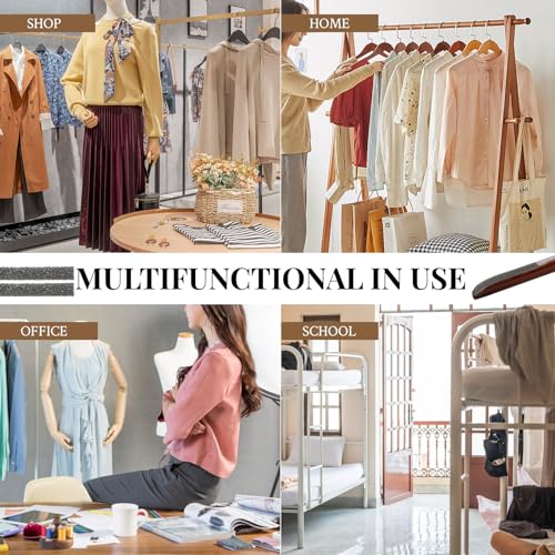 Schaumstoffstreifen mit Klebstoff für Kleiderbügel, rutschfestes Schaumstoffband, selbstklebende Schaumstoffstreifen, 200 Stück (100 Stück)