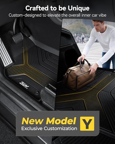 3W Tesla Model Y Juniper mats second row view