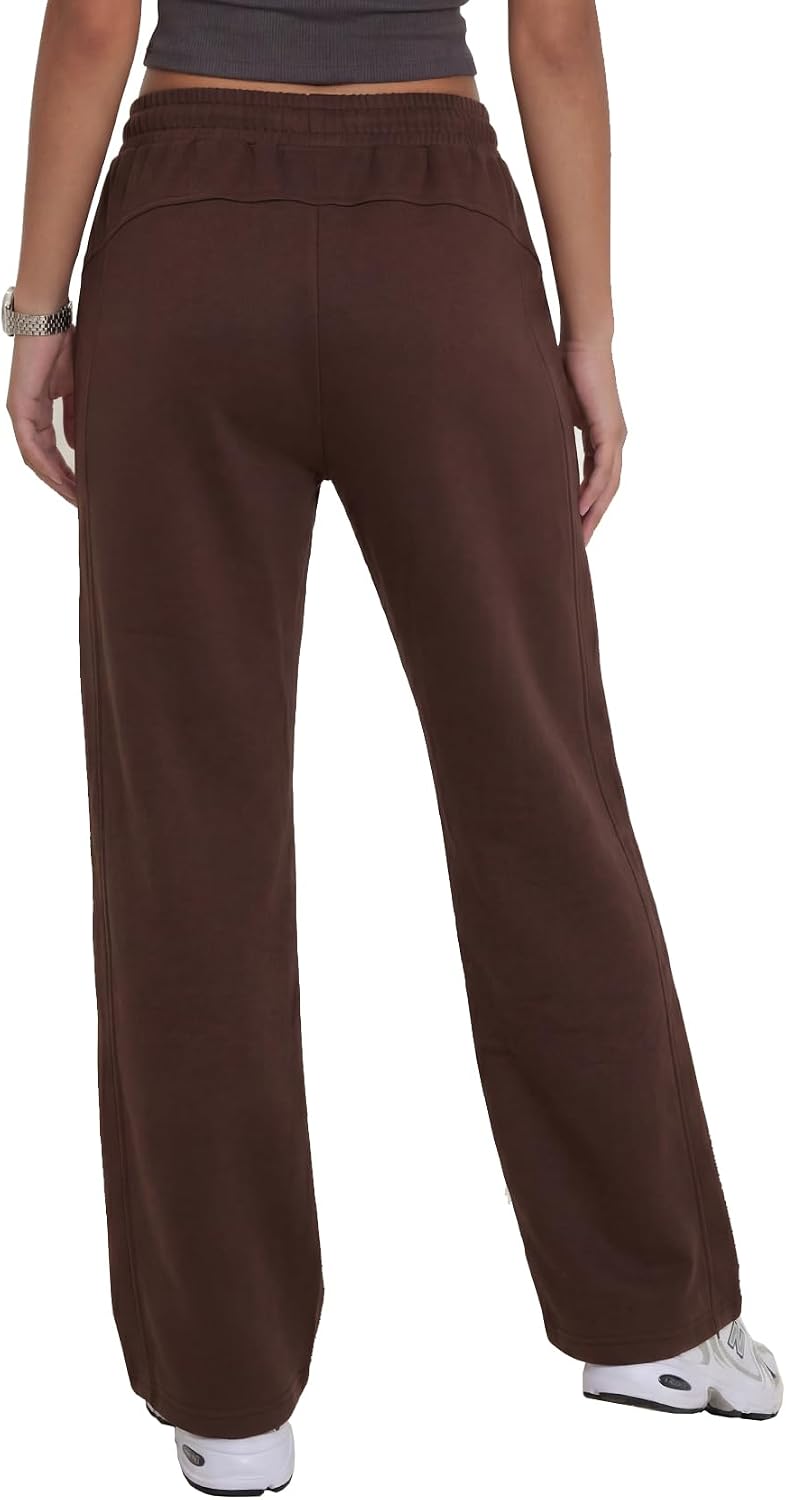 Women's High Waisted Straight Leg Sweatpants Drawstring Comfy Athletic Workout Pants