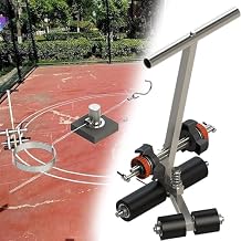 Parking Lot Striping Machine, with Circle Kit, Court Line Tape Machine, Basketball Court Line Kit for Concrete, Asphalt, Road Warning