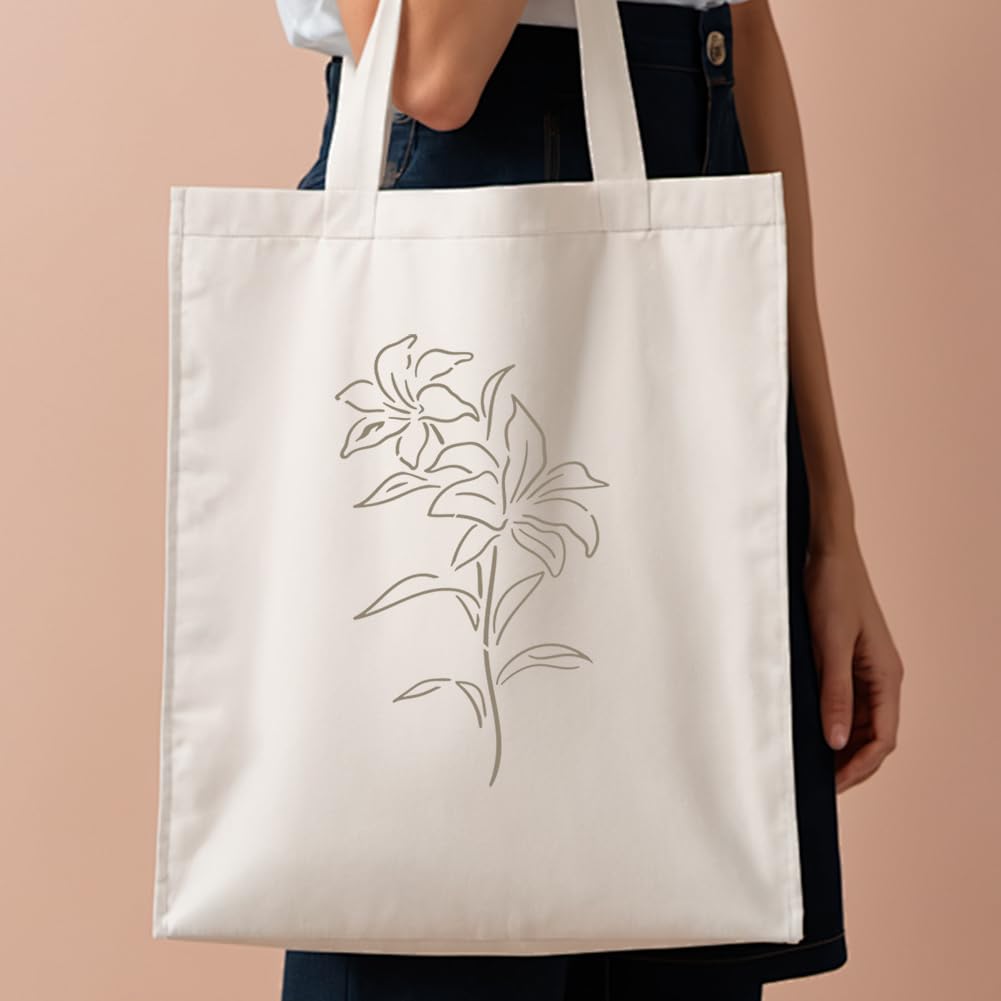 Pochoirs De Fleurs Botaniques Pour Travaux Manuels, Petites Fleurs Sauvages, Peinture Sur Bois, Fabrication De Cartes, Petites Plantes De Vigne Naturelle, Herbes Aromatiques, Pochoirs D'art Essentiels