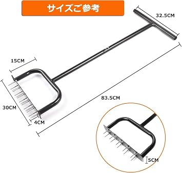 Manual Lawn Aerator Aerator Lawn Spike Manual Plug Coring Lawn Hole Punch Garden Tool Garden Tool Agriculture