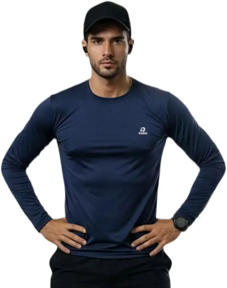 Camisa Térmica Proteção Uv 50+ Segunda Pele Blusa Malha Fria Unissex Academia Manga Longa