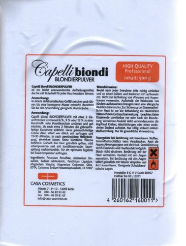 Capelli Biondi Blondierung Blondierpulver 500g