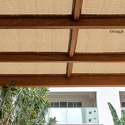Forro de Tela Sombreamento Shade Areia 4x1 Metros Para Pergolado Teto Cobertura Decoração Forração T