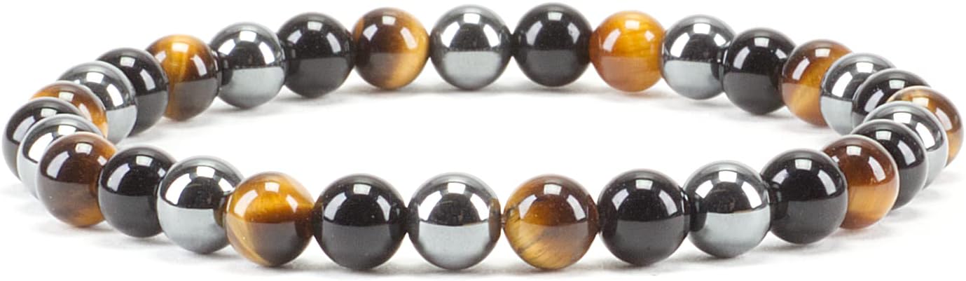 Cherry Tree CollectionSmall, Medium, Large Sizes - Gemstone Beaded Bracelets For Women, Men, and Teens - 6mm Round Beads